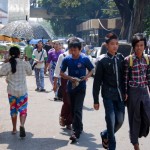 Straße Yangon