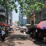 Straße Yangon