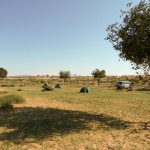 Campen an der ersten Sanddüne - Zentralmongolei
