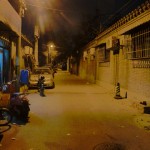 Hutong bei Nacht